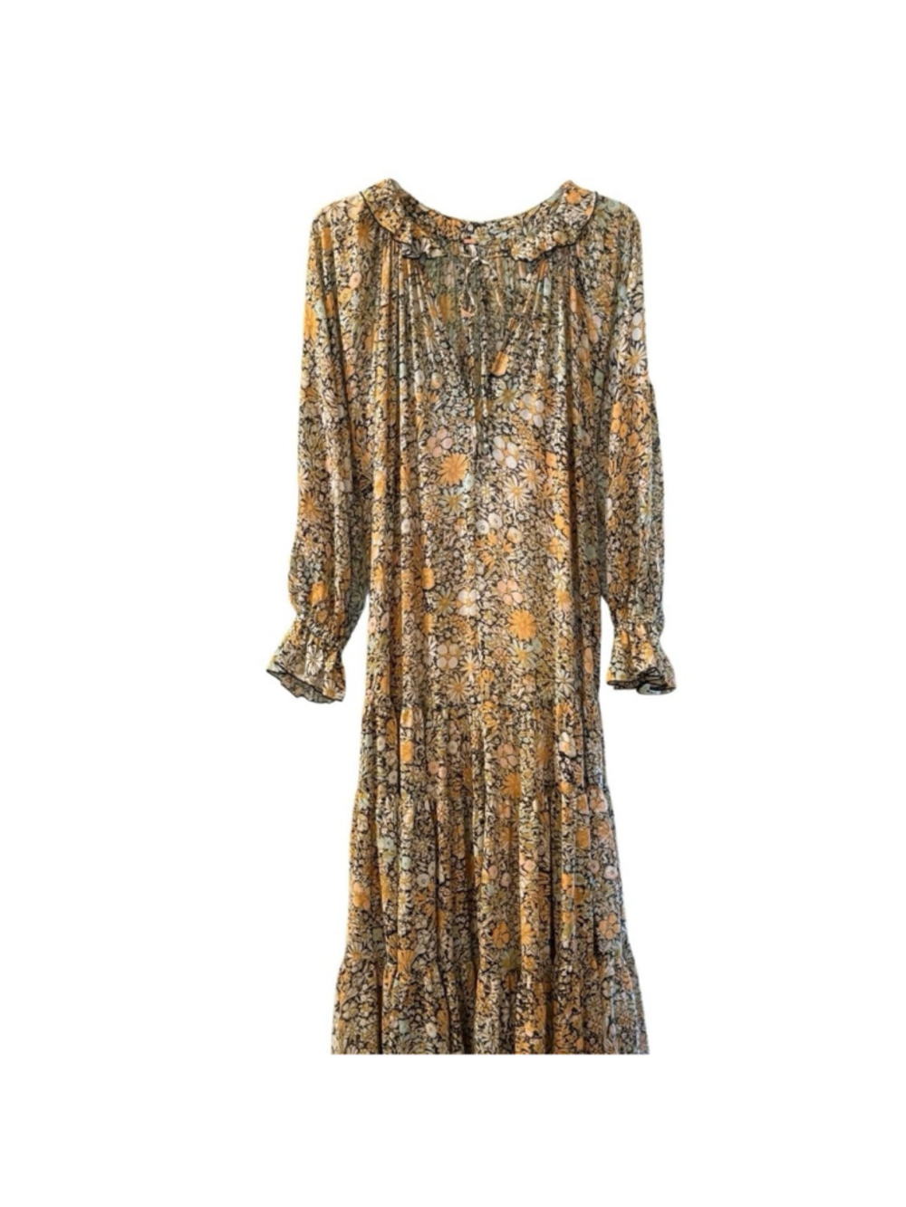 Free People Floral Long Sleeve Dress